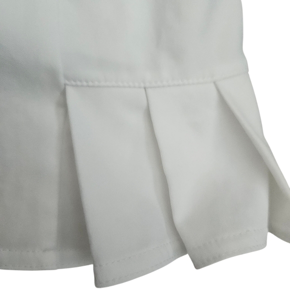 Adidas Tennis Skirt Pickleball Golf Climalite Active White Performance Ruffle M - Picture 2 of 11